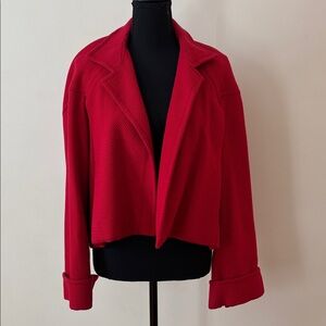 Yves Saint Laurent Rive Gauche‎ Jacket Red Cropped Boxy Vintage Women’s Large